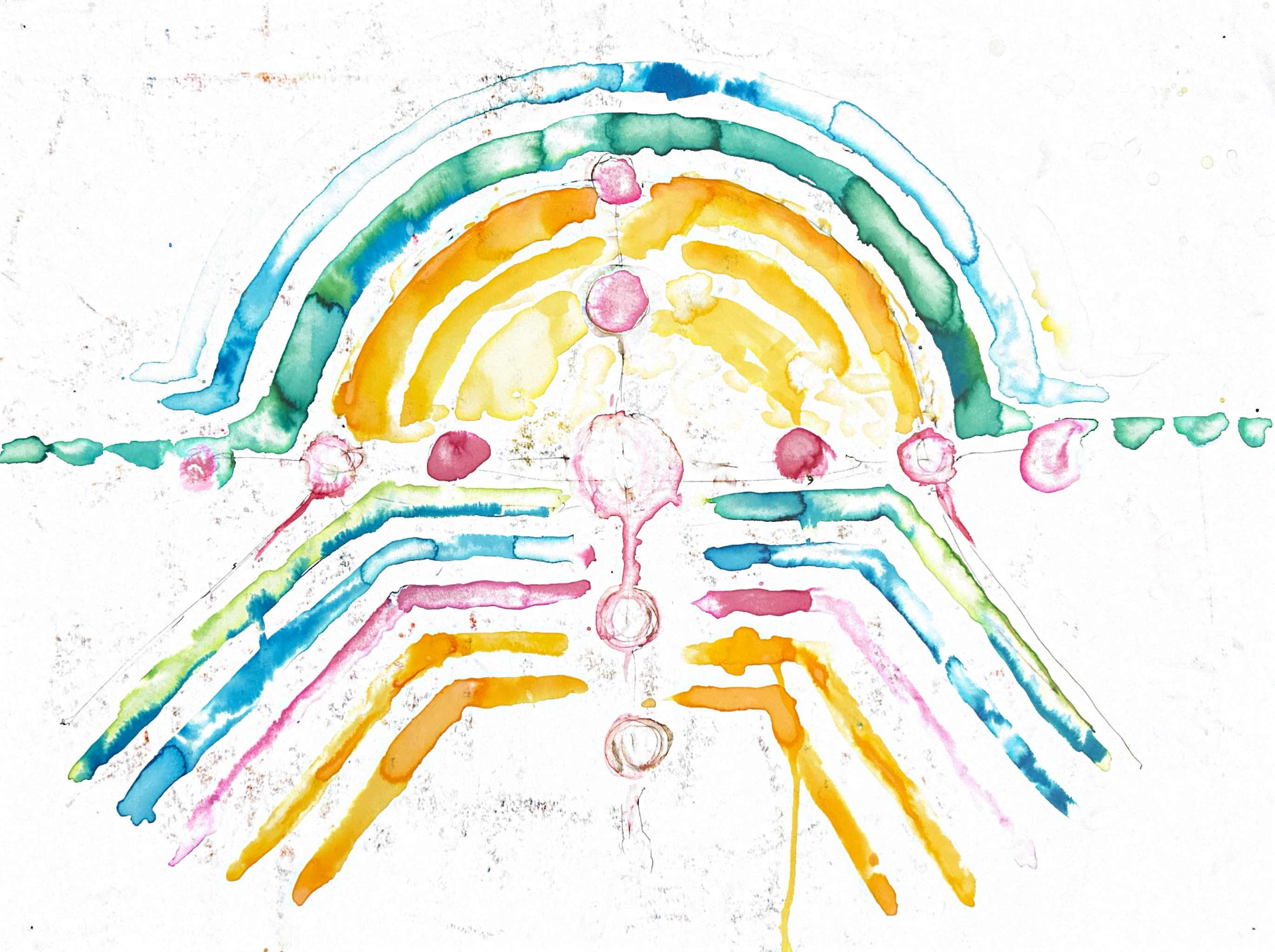 Sanctuary — Watercolor and ink on paper