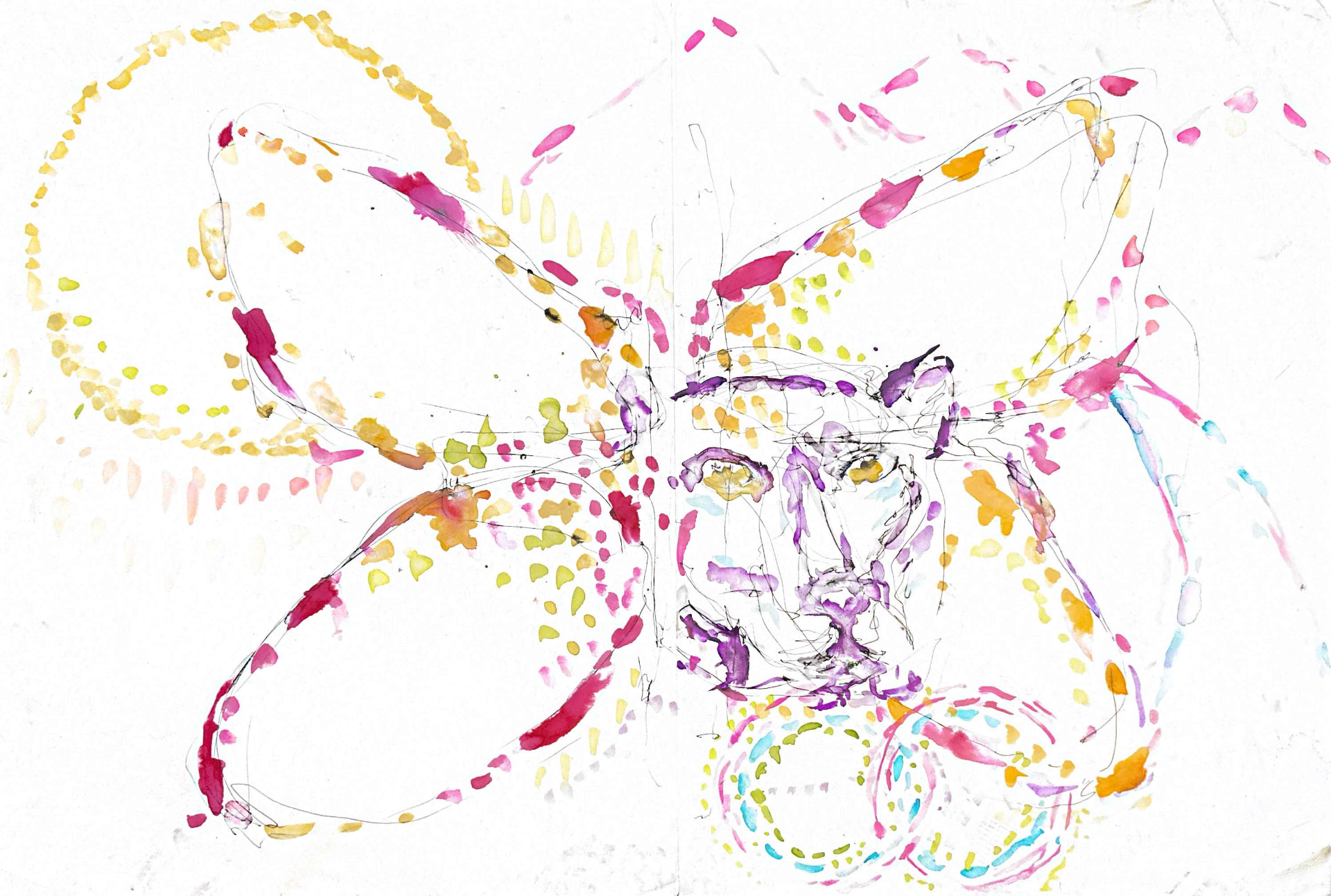 Anima — Watercolor and ink on paper